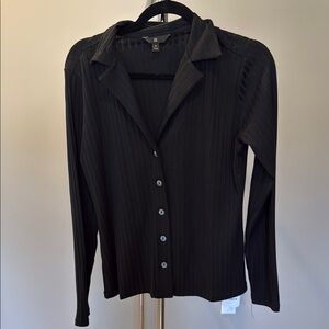 Banana Republic Charcoal Ribbed Shirt